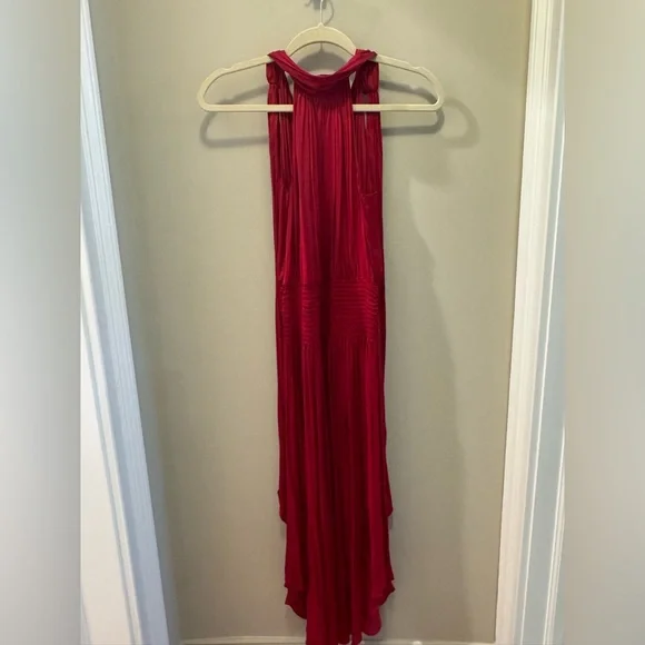 Ramy Brook Red Halter Midi Dress - Picture 2 of 8